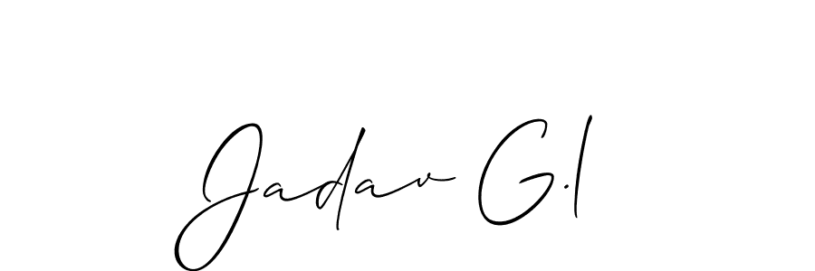 Best and Professional Signature Style for Jadav G.l. Allison_Script Best Signature Style Collection. Jadav G.l signature style 2 images and pictures png