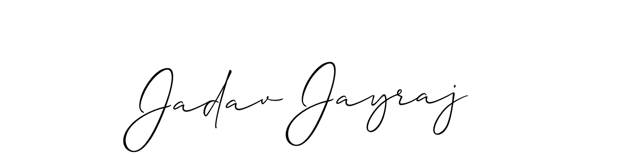Make a beautiful signature design for name Jadav Jayraj. With this signature (Allison_Script) style, you can create a handwritten signature for free. Jadav Jayraj signature style 2 images and pictures png