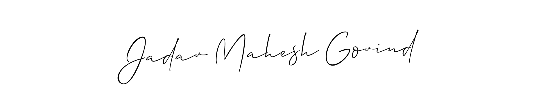 How to Draw Jadav Mahesh Govind signature style? Allison_Script is a latest design signature styles for name Jadav Mahesh Govind. Jadav Mahesh Govind signature style 2 images and pictures png