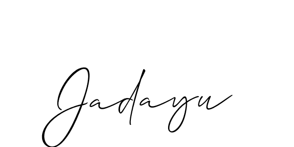 Check out images of Autograph of Jadayu name. Actor Jadayu Signature Style. Allison_Script is a professional sign style online. Jadayu signature style 2 images and pictures png