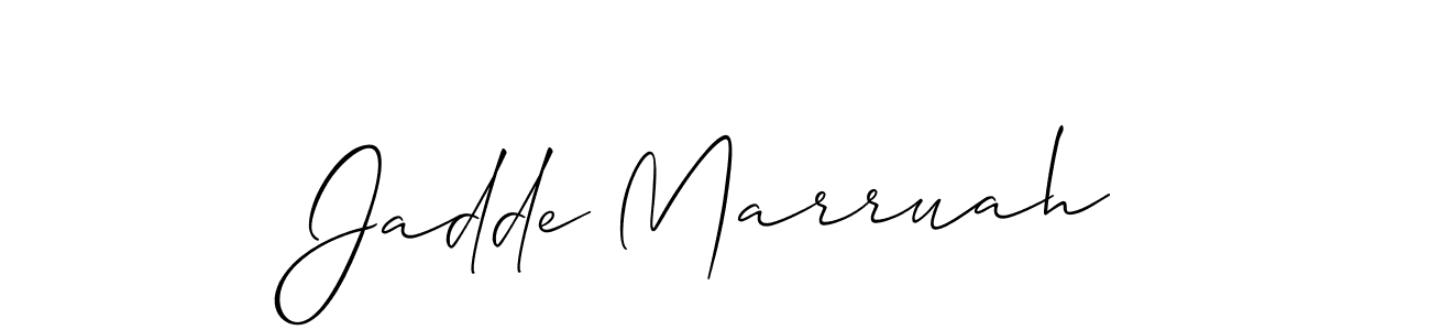You can use this online signature creator to create a handwritten signature for the name Jadde Marruah. This is the best online autograph maker. Jadde Marruah signature style 2 images and pictures png