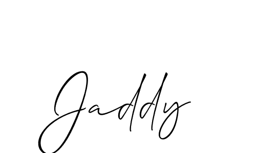 How to make Jaddy signature? Allison_Script is a professional autograph style. Create handwritten signature for Jaddy name. Jaddy signature style 2 images and pictures png