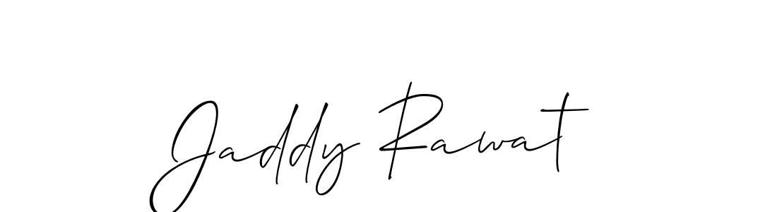 Also we have Jaddy Rawat name is the best signature style. Create professional handwritten signature collection using Allison_Script autograph style. Jaddy Rawat signature style 2 images and pictures png