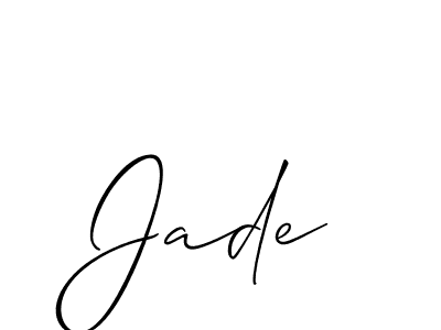 Also You can easily find your signature by using the search form. We will create Jade name handwritten signature images for you free of cost using Allison_Script sign style. Jade signature style 2 images and pictures png