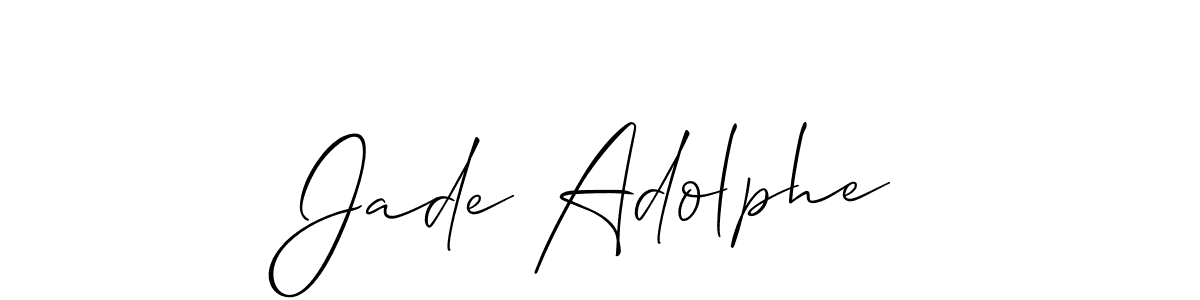 Make a beautiful signature design for name Jade Adolphe. Use this online signature maker to create a handwritten signature for free. Jade Adolphe signature style 2 images and pictures png