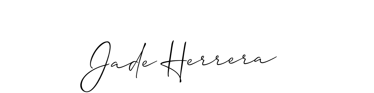 Design your own signature with our free online signature maker. With this signature software, you can create a handwritten (Allison_Script) signature for name Jade Herrera. Jade Herrera signature style 2 images and pictures png