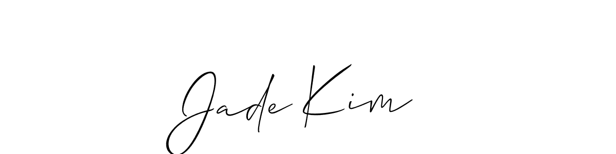 Also we have Jade Kim ◇ name is the best signature style. Create professional handwritten signature collection using Allison_Script autograph style. Jade Kim ◇ signature style 2 images and pictures png