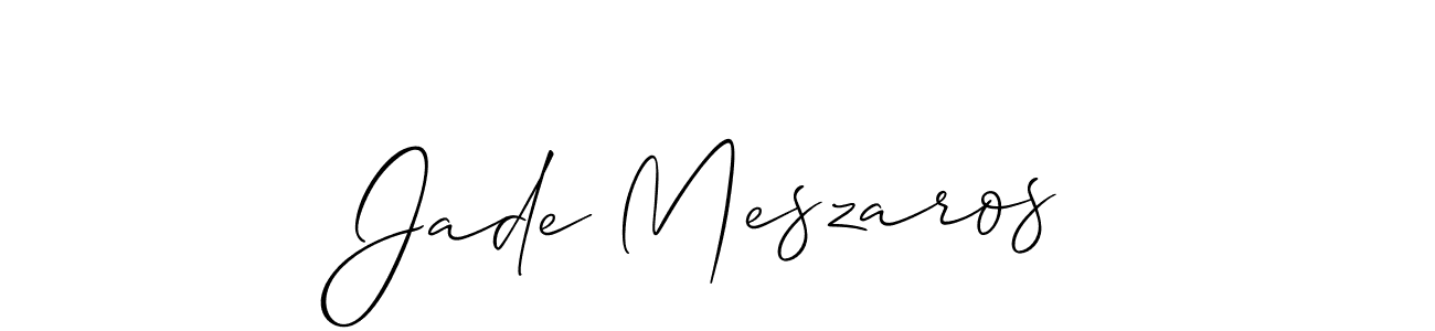 Design your own signature with our free online signature maker. With this signature software, you can create a handwritten (Allison_Script) signature for name Jade Meszaros. Jade Meszaros signature style 2 images and pictures png