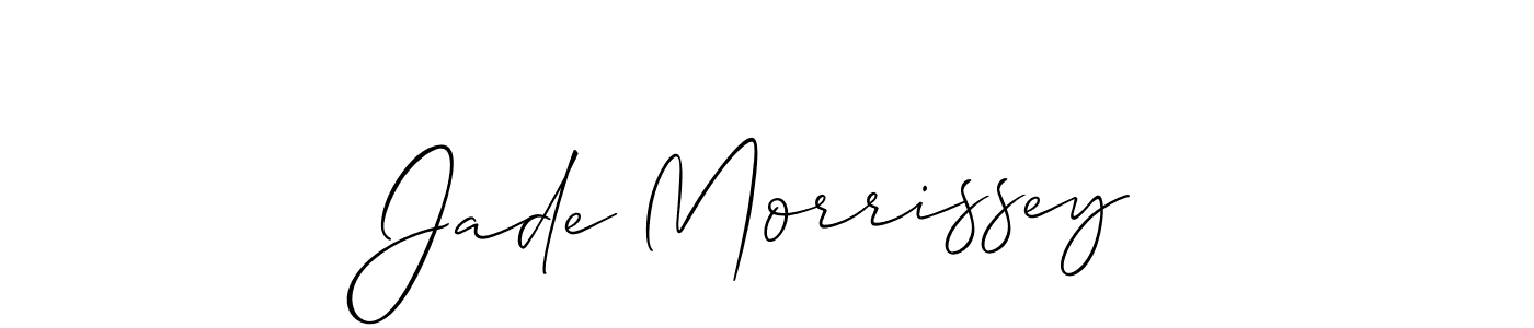 Similarly Allison_Script is the best handwritten signature design. Signature creator online .You can use it as an online autograph creator for name Jade Morrissey. Jade Morrissey signature style 2 images and pictures png