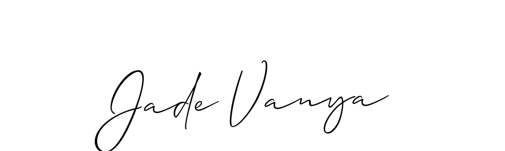 You can use this online signature creator to create a handwritten signature for the name Jade Vanya. This is the best online autograph maker. Jade Vanya signature style 2 images and pictures png
