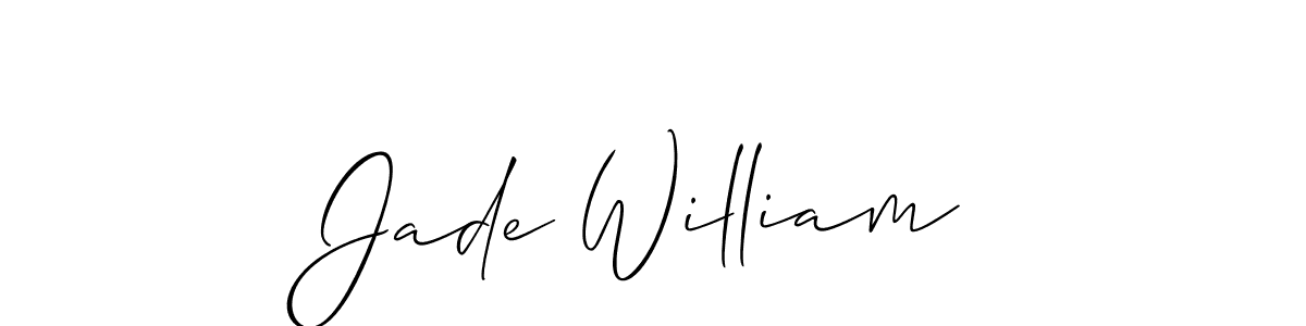 Once you've used our free online signature maker to create your best signature Allison_Script style, it's time to enjoy all of the benefits that Jade William name signing documents. Jade William signature style 2 images and pictures png