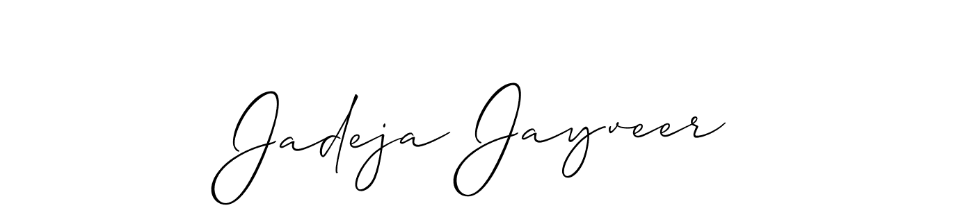 How to Draw Jadeja Jayveer signature style? Allison_Script is a latest design signature styles for name Jadeja Jayveer. Jadeja Jayveer signature style 2 images and pictures png