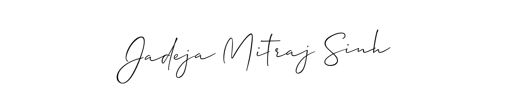 Jadeja Mitraj Sinh stylish signature style. Best Handwritten Sign (Allison_Script) for my name. Handwritten Signature Collection Ideas for my name Jadeja Mitraj Sinh. Jadeja Mitraj Sinh signature style 2 images and pictures png