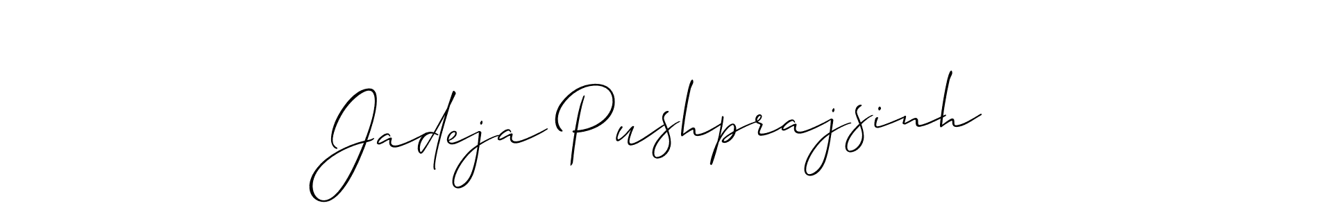 This is the best signature style for the Jadeja Pushprajsinh name. Also you like these signature font (Allison_Script). Mix name signature. Jadeja Pushprajsinh signature style 2 images and pictures png