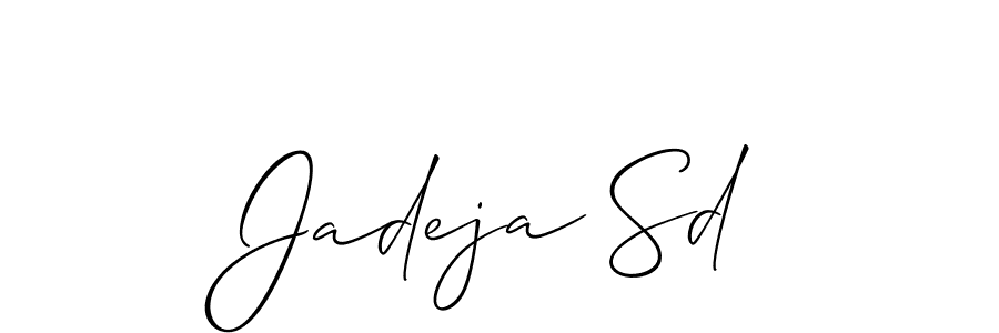 This is the best signature style for the Jadeja Sd name. Also you like these signature font (Allison_Script). Mix name signature. Jadeja Sd signature style 2 images and pictures png