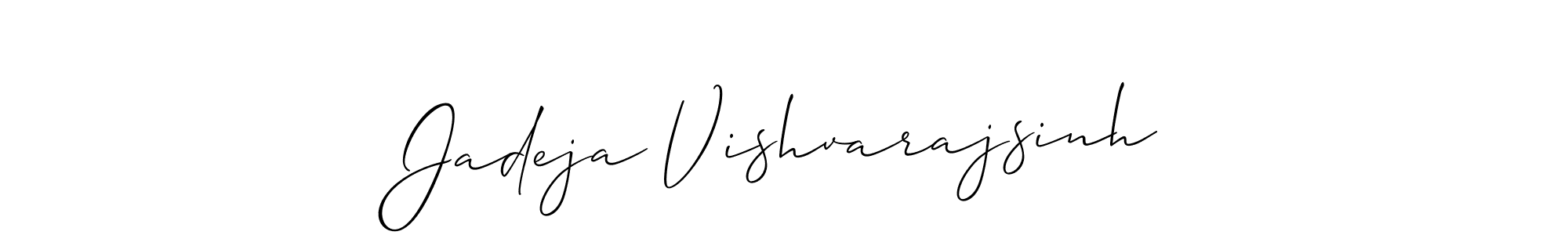 This is the best signature style for the Jadeja Vishvarajsinh name. Also you like these signature font (Allison_Script). Mix name signature. Jadeja Vishvarajsinh signature style 2 images and pictures png