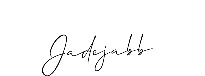 Make a short Jadejabb signature style. Manage your documents anywhere anytime using Allison_Script. Create and add eSignatures, submit forms, share and send files easily. Jadejabb signature style 2 images and pictures png