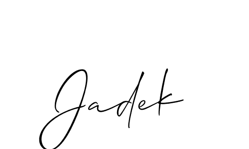 Here are the top 10 professional signature styles for the name Jadek. These are the best autograph styles you can use for your name. Jadek signature style 2 images and pictures png