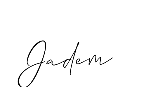 Best and Professional Signature Style for Jadem. Allison_Script Best Signature Style Collection. Jadem signature style 2 images and pictures png
