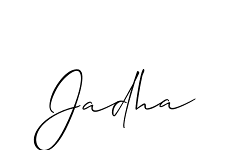 Check out images of Autograph of Jadha name. Actor Jadha Signature Style. Allison_Script is a professional sign style online. Jadha signature style 2 images and pictures png
