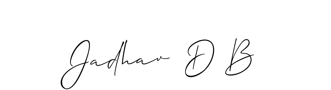 Design your own signature with our free online signature maker. With this signature software, you can create a handwritten (Allison_Script) signature for name Jadhav  D B. Jadhav  D B signature style 2 images and pictures png