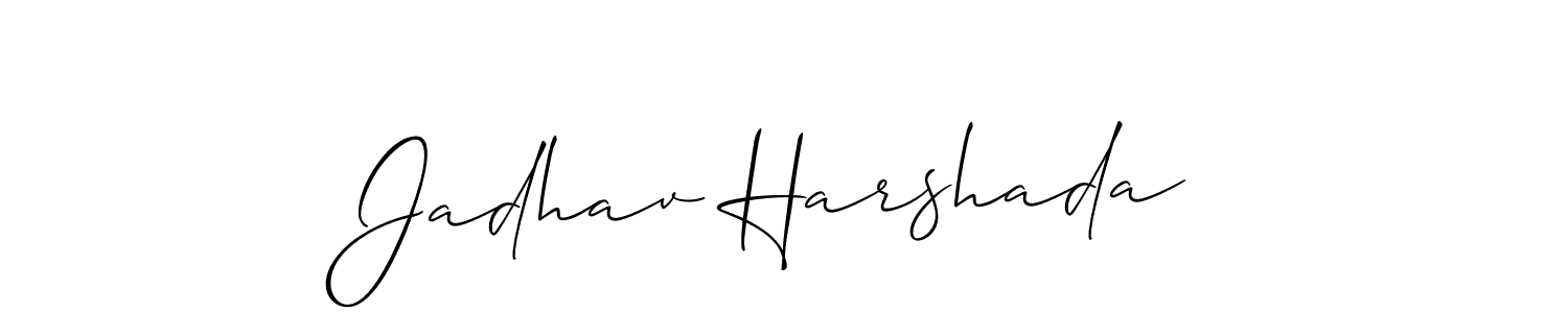 Make a beautiful signature design for name Jadhav Harshada. Use this online signature maker to create a handwritten signature for free. Jadhav Harshada signature style 2 images and pictures png