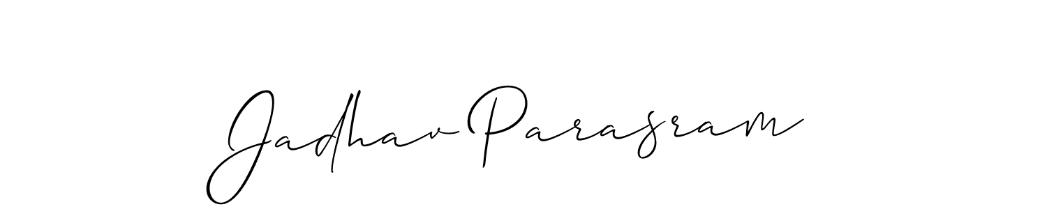 It looks lik you need a new signature style for name Jadhav Parasram. Design unique handwritten (Allison_Script) signature with our free signature maker in just a few clicks. Jadhav Parasram signature style 2 images and pictures png