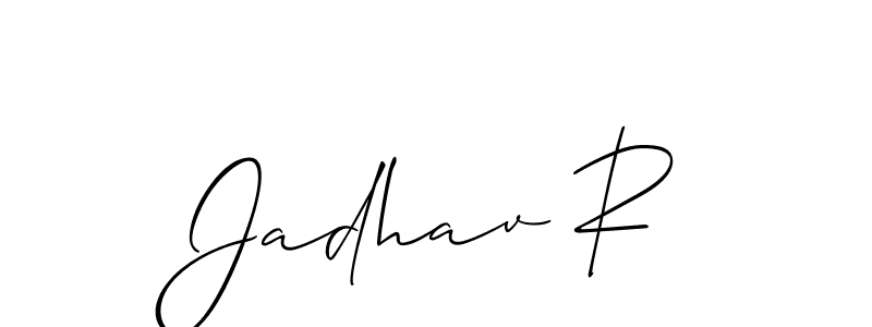 Best and Professional Signature Style for Jadhav R. Allison_Script Best Signature Style Collection. Jadhav R signature style 2 images and pictures png