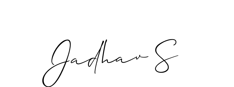 Best and Professional Signature Style for Jadhav S. Allison_Script Best Signature Style Collection. Jadhav S signature style 2 images and pictures png