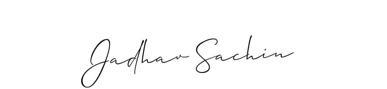 Make a short Jadhav Sachin signature style. Manage your documents anywhere anytime using Allison_Script. Create and add eSignatures, submit forms, share and send files easily. Jadhav Sachin signature style 2 images and pictures png