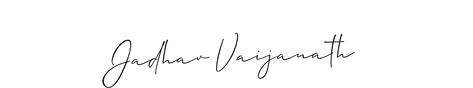 How to Draw Jadhav Vaijanath signature style? Allison_Script is a latest design signature styles for name Jadhav Vaijanath. Jadhav Vaijanath signature style 2 images and pictures png