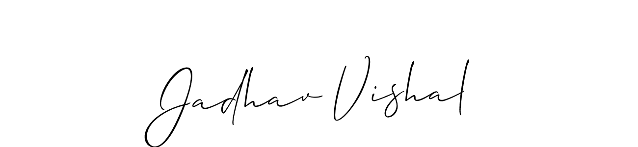 Best and Professional Signature Style for Jadhav Vishal. Allison_Script Best Signature Style Collection. Jadhav Vishal signature style 2 images and pictures png