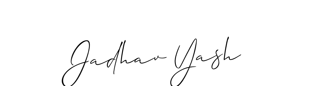 Create a beautiful signature design for name Jadhav Yash. With this signature (Allison_Script) fonts, you can make a handwritten signature for free. Jadhav Yash signature style 2 images and pictures png