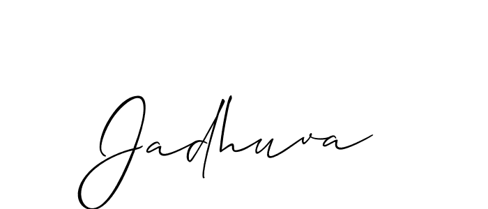 Once you've used our free online signature maker to create your best signature Allison_Script style, it's time to enjoy all of the benefits that Jadhuva name signing documents. Jadhuva signature style 2 images and pictures png