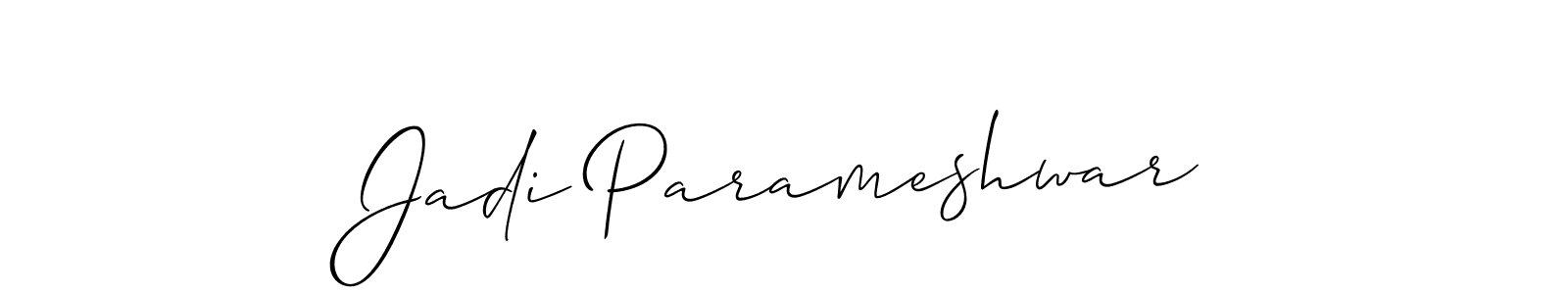 Make a short Jadi Parameshwar signature style. Manage your documents anywhere anytime using Allison_Script. Create and add eSignatures, submit forms, share and send files easily. Jadi Parameshwar signature style 2 images and pictures png