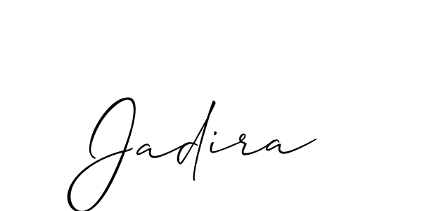 It looks lik you need a new signature style for name Jadira. Design unique handwritten (Allison_Script) signature with our free signature maker in just a few clicks. Jadira signature style 2 images and pictures png