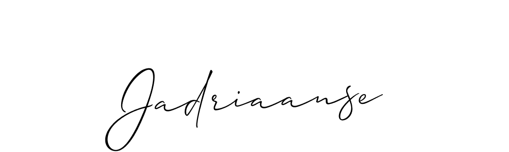 Similarly Allison_Script is the best handwritten signature design. Signature creator online .You can use it as an online autograph creator for name Jadriaanse. Jadriaanse signature style 2 images and pictures png