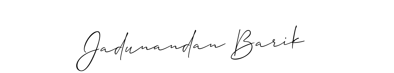 How to make Jadunandan Barik signature? Allison_Script is a professional autograph style. Create handwritten signature for Jadunandan Barik name. Jadunandan Barik signature style 2 images and pictures png