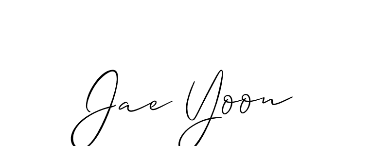 It looks lik you need a new signature style for name Jae Yoon. Design unique handwritten (Allison_Script) signature with our free signature maker in just a few clicks. Jae Yoon signature style 2 images and pictures png