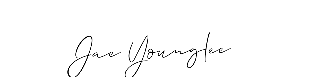 Jae Younglee stylish signature style. Best Handwritten Sign (Allison_Script) for my name. Handwritten Signature Collection Ideas for my name Jae Younglee. Jae Younglee signature style 2 images and pictures png