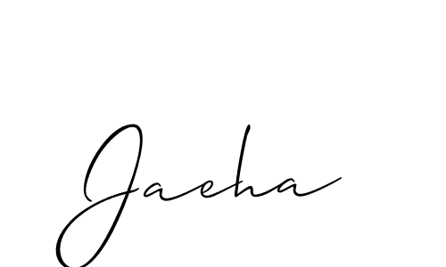 How to Draw Jaeha signature style? Allison_Script is a latest design signature styles for name Jaeha. Jaeha signature style 2 images and pictures png