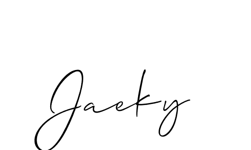 Also You can easily find your signature by using the search form. We will create Jaeky name handwritten signature images for you free of cost using Allison_Script sign style. Jaeky signature style 2 images and pictures png