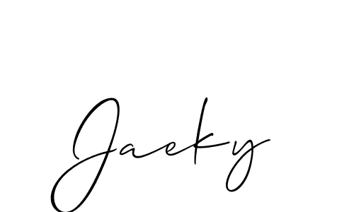 Similarly Allison_Script is the best handwritten signature design. Signature creator online .You can use it as an online autograph creator for name Jaeky. Jaeky signature style 2 images and pictures png