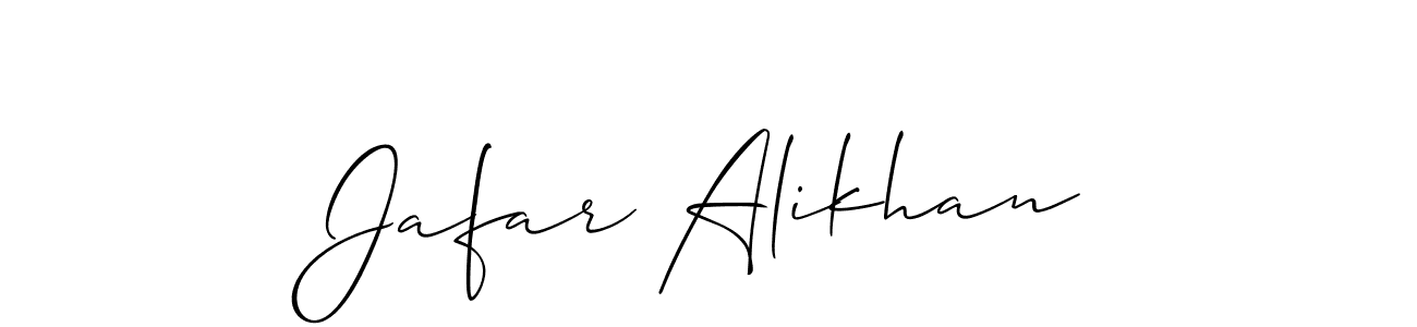 How to make Jafar Alikhan signature? Allison_Script is a professional autograph style. Create handwritten signature for Jafar Alikhan name. Jafar Alikhan signature style 2 images and pictures png