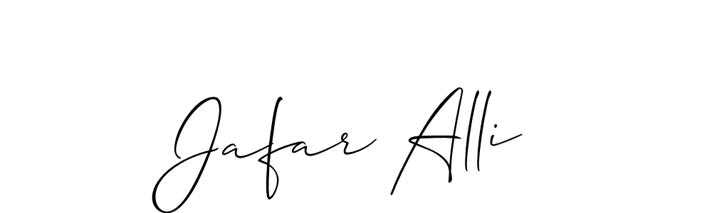 Similarly Allison_Script is the best handwritten signature design. Signature creator online .You can use it as an online autograph creator for name Jafar Alli. Jafar Alli signature style 2 images and pictures png