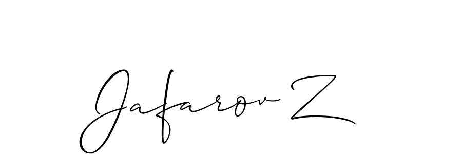 Best and Professional Signature Style for Jafarov Z. Allison_Script Best Signature Style Collection. Jafarov Z signature style 2 images and pictures png