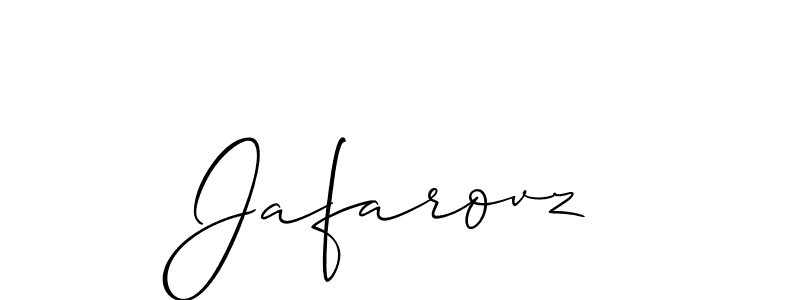 Jafarovz stylish signature style. Best Handwritten Sign (Allison_Script) for my name. Handwritten Signature Collection Ideas for my name Jafarovz. Jafarovz signature style 2 images and pictures png