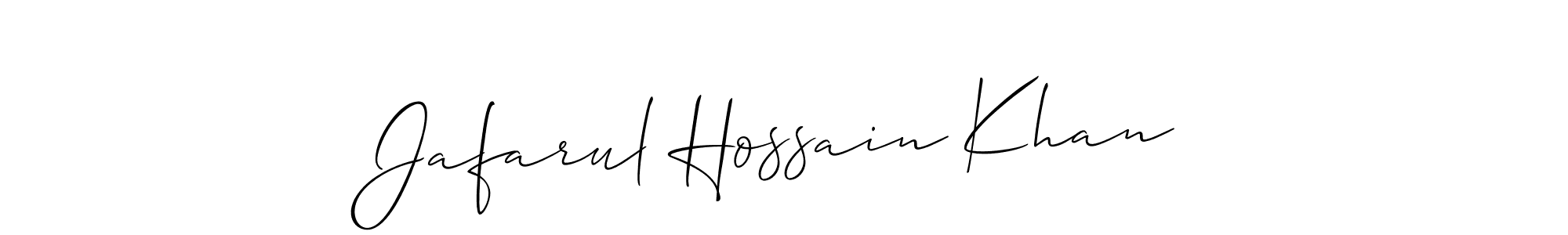 Similarly Allison_Script is the best handwritten signature design. Signature creator online .You can use it as an online autograph creator for name Jafarul Hossain Khan. Jafarul Hossain Khan signature style 2 images and pictures png