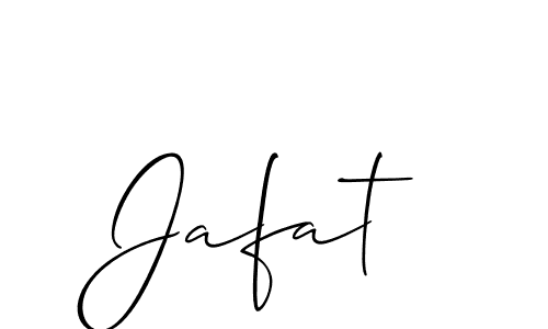 Also we have Jafat name is the best signature style. Create professional handwritten signature collection using Allison_Script autograph style. Jafat signature style 2 images and pictures png