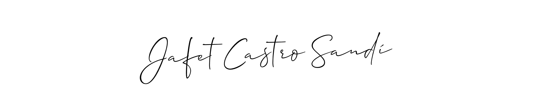 Jafet Castro Sandí stylish signature style. Best Handwritten Sign (Allison_Script) for my name. Handwritten Signature Collection Ideas for my name Jafet Castro Sandí. Jafet Castro Sandí signature style 2 images and pictures png